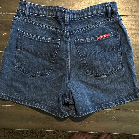 Route 66 Pants - Vintage Route 66 Blue Denim Women's Jean Shorts